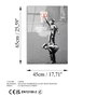Wallity Cuadro Decorativo de Vidrio Templado Banksy 45 x 65 cm